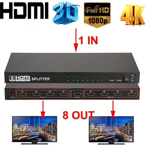 SPLITTER HDMI 1*8P 4K 