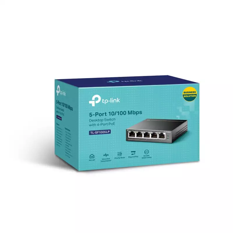 SWITCH  TP-LINK 5 PORTS 10/100 MBPS AVEC 4 PORTS POE