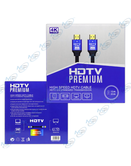 CABLE HDMI 20M 4K ULTRA HD
