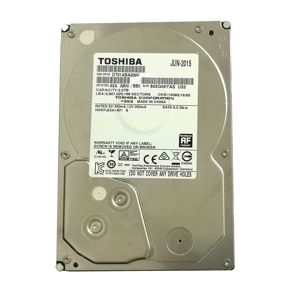 DISQUE DUR 3.5" 2TB TOSHIBA SURVEILLANCE
