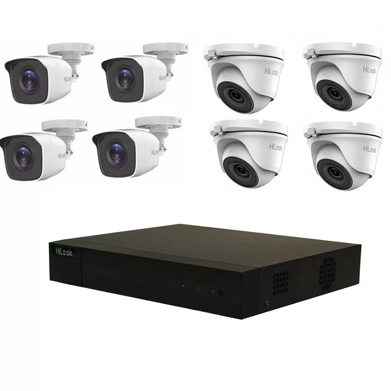 PACK 8 CAMERAS HILOOK , XVR 1080P , HDD 500GB