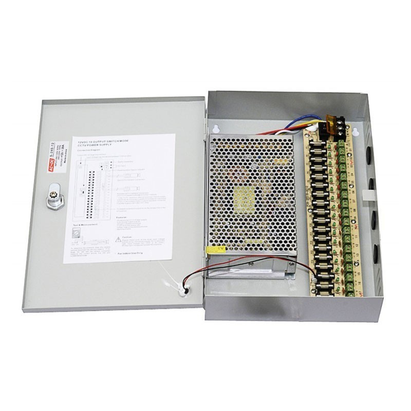 BLOC ALIMENTATION 12V 20A BOX FUSIBLE