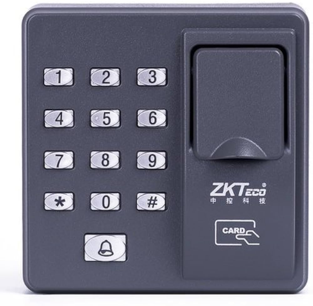 DIGICODE AVEC LECTEUR D’EMPREINTE DIGITALE ZKTECO