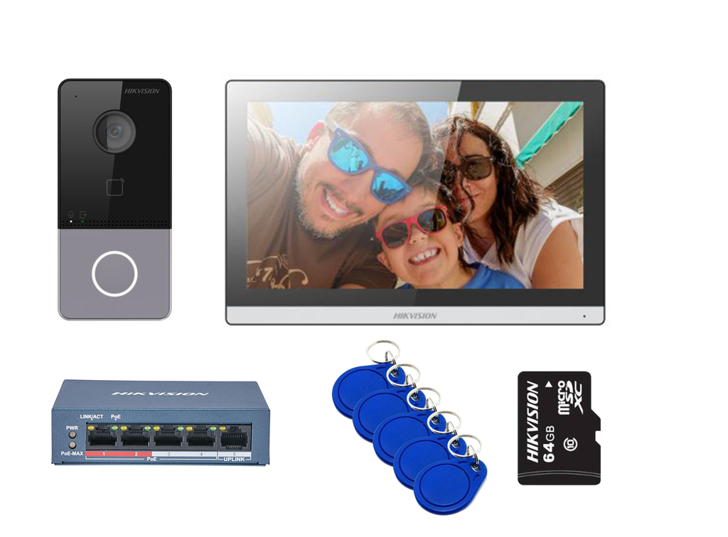 KIT VIDEOPHONE IP HIKVISION