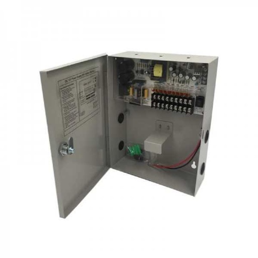 [BLOC-5A] BLOC ALIMENTATION 12V 5A AVEC EMPLACEMENT BATTERIE 