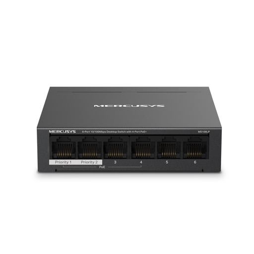 [TL-MS106LP] SWITCH DE BUREAU MERCUSYS  / 6 PORTS 10/100MBPS / AVEC 4 PORTS POE+
 
