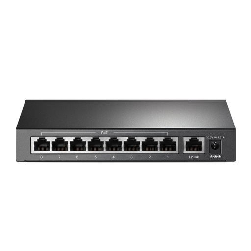 [TL-SF1009P] SWITCH DE BUREAU TP-LINK 9 PORTS 10/100MBPS - 8 PORTS POE 