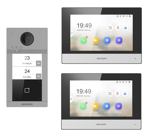 [DS-KV8213-WME1] KIT VIDEOPHONE IP HIKVISION 2 POSTES