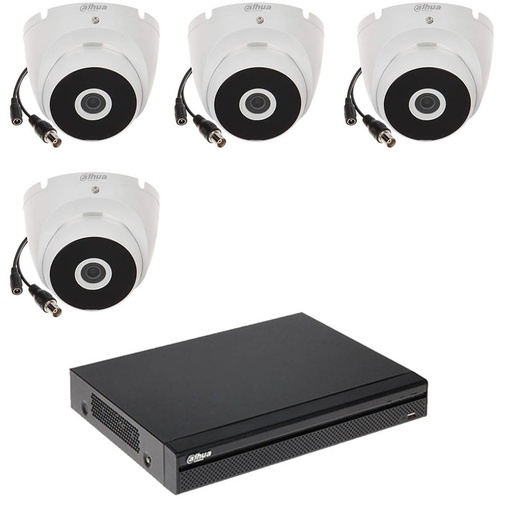 PACK 4 CAMERAS DAHUA DVR 4CH 1080P HDD 500GB