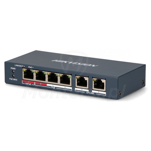 [DS-3E0106HP-E] SWITCH HIKVISION 4 PORTS POE