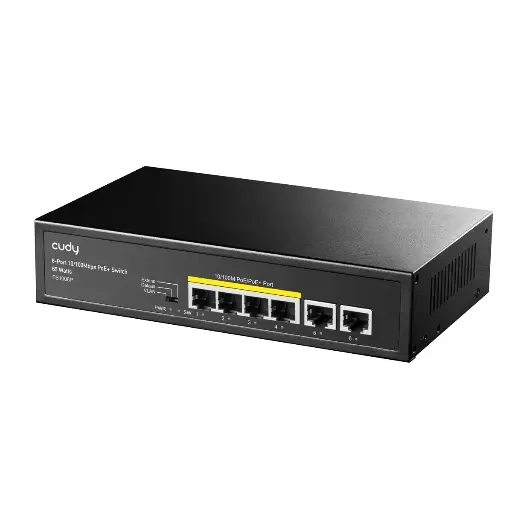 [FS1006P] SWITCH CUDY 4 POE+2 PORT10/100